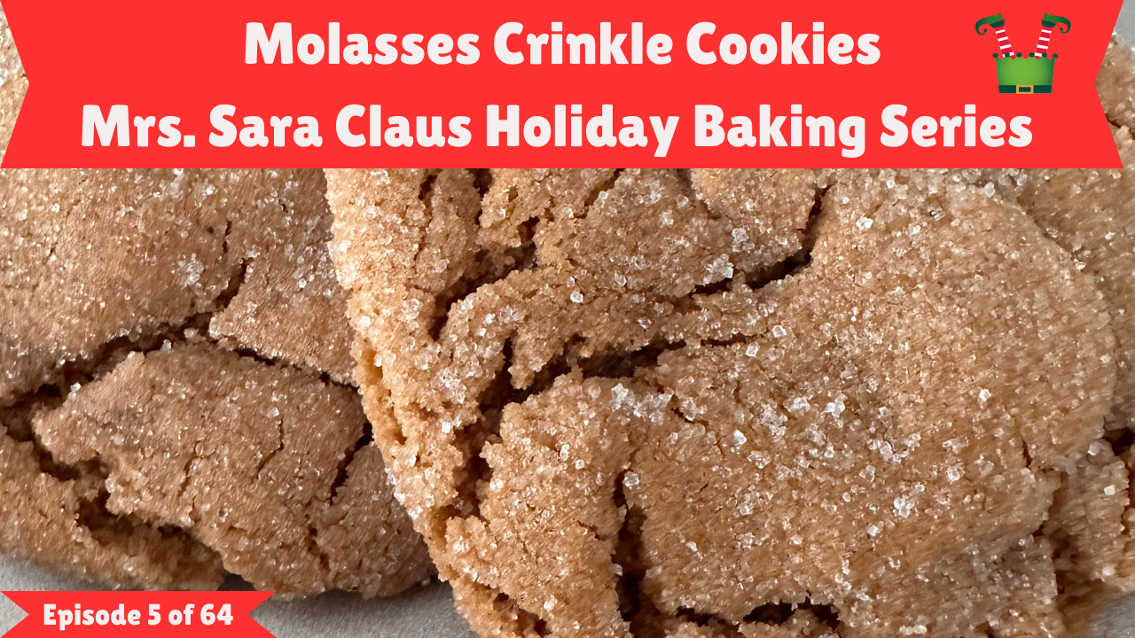 Molasses Crinkle Cookies