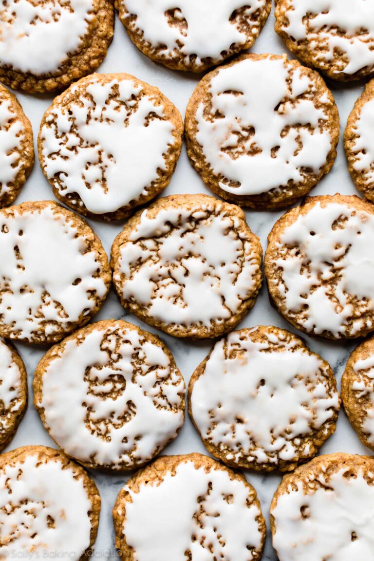 Iced Gingerbread Oatmeal Cookies